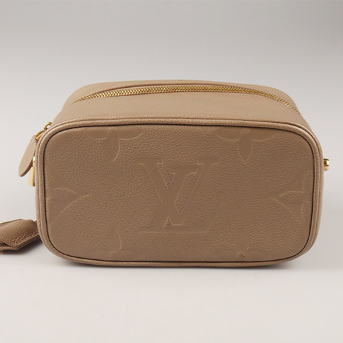 「9.0新」LOUIS VUITTON(路易威登)VANITY灰褐色GIANT老花斜挎包 - 图2
