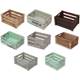 Retro wooden box wooden frame custom solid wood storage box display supermarket display wooden basket rectangular wooden crate red wine box