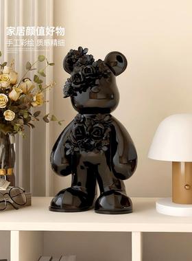 时尚暴力熊装饰品客厅入口电视柜酒柜桌面家居装饰治愈生日礼物