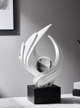 风盛水气无障碍高端客厅装饰酒柜电视柜入口大厅高端艺术家居软装