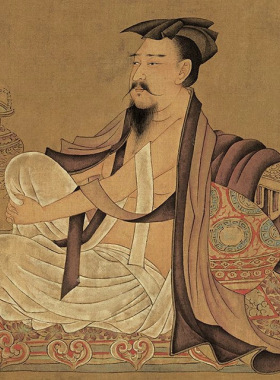 唐孙位高逸图竹林七贤图国画字