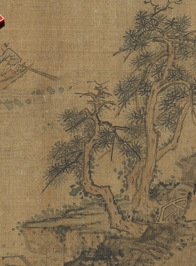 南宋李唐赤壁胜游图名家国画真迹