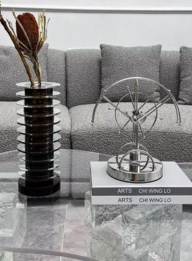 创意牛顿摆球摩天轮永动仪不锈钢撞球装饰摆件办公室桌面趣味减压