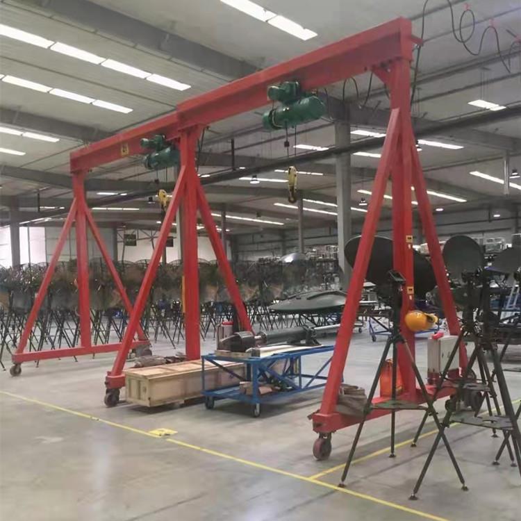 龙门架起重机吨小型门式龙门行吊5吨手推无轨移动龙门吊架 - 图2