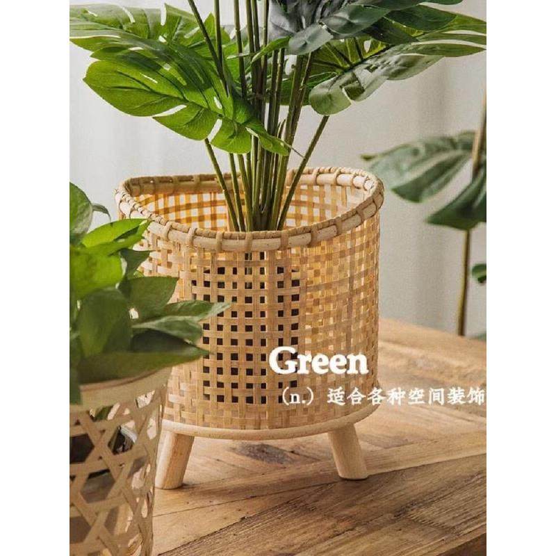 a5l藤编花篮花盆竹编花架客厅落地式盆景植物多肉置物架阳台摆放,淘宝优惠券,粉丝福利购,淘宝优惠卷