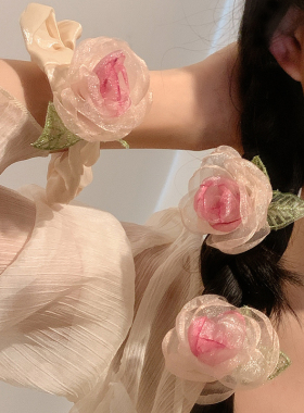 蕾丝花带发带女绑发夏仙女