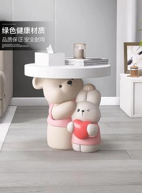 治疗熊动物落地式装饰品家居饰品客厅沙发旁边的咖啡桌卧室床头柜