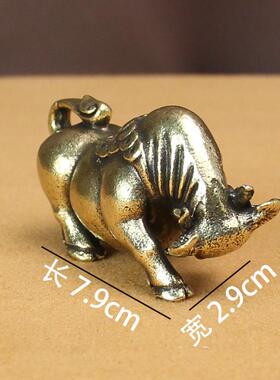 纯铜铜牛摆件纯铜牛气冲天铜器家居装饰客厅办公桌动物黄铜工艺品