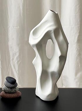 点击壁龛抽象艺术陶瓷饰品中世纪雕塑花瓶装饰花容器山形在博客模