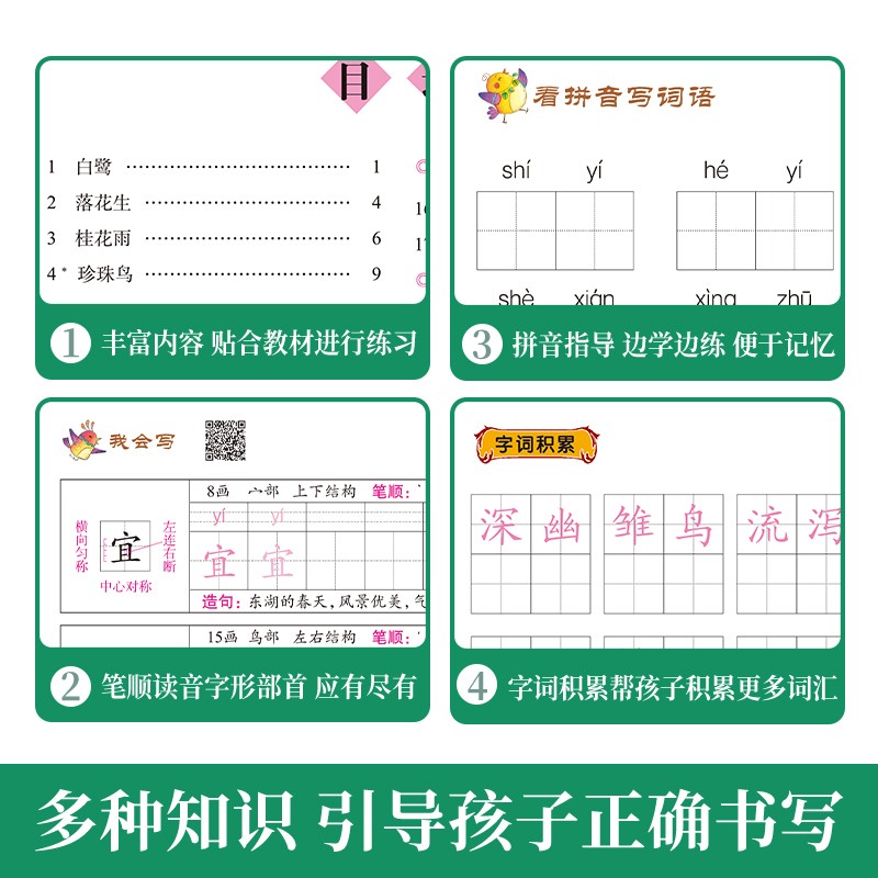 生字练字帖五年级上册语文字帖同步部编人教版小学五年级上册同步练字帖生字抄写本小学上学期课本教材书同步写字课课练一课一练习