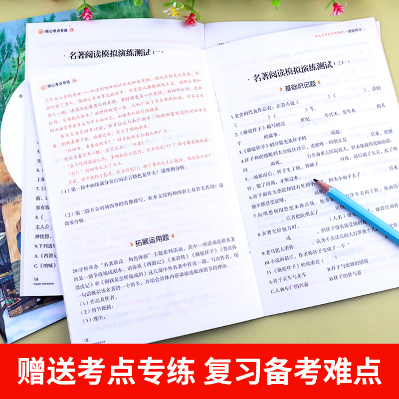 全套5册 城南旧事原著正版林海音朝花夕拾呐喊鲁迅呼兰河传萧红著骆驼祥子小学生课外阅读书籍四五六年级读老师七年级上下册 - 图2