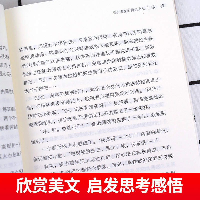 我们男生和她们女生谷应著中短篇青春校园小说适合小学生看的课外阅读书籍三四五年级男孩女孩读的儿童读物8-12岁以上获奖书系-图3