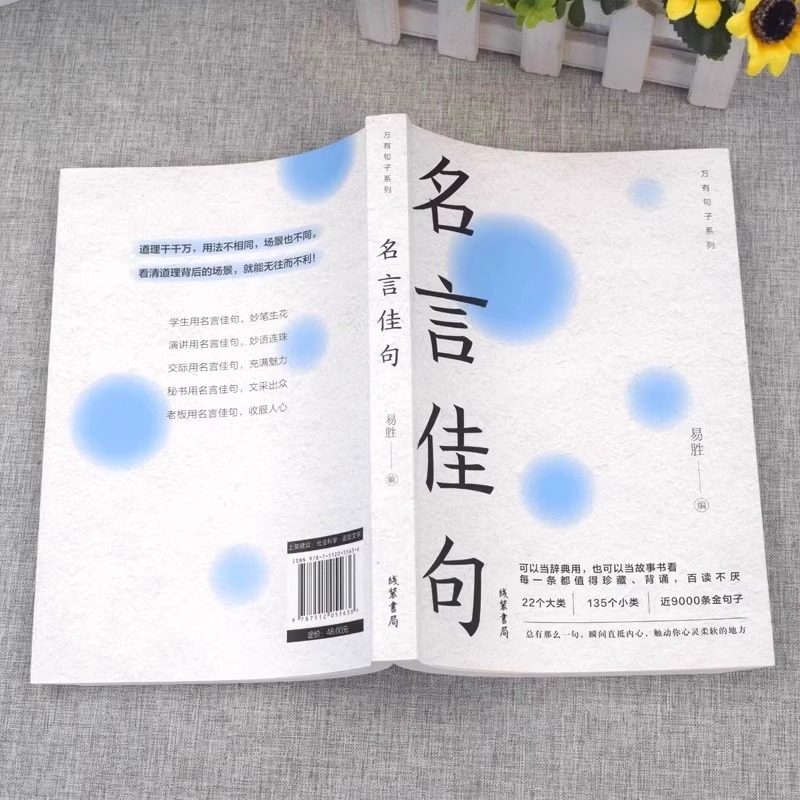 全新正版名言佳句+感悟人生语录大全人生感悟初中生高中生小学生名人名言经典语录励志书籍格言警句优美句子积累好词好句好段大全
