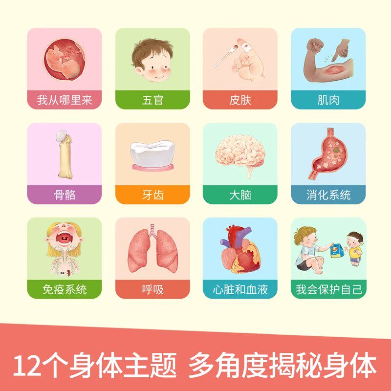 探秘我的身体好玩的3d立体书 揭秘系列儿童翻翻书图解我们的身体人体百科全书宝宝撕不烂儿童绘本性教育早教启蒙小学生科普书籍