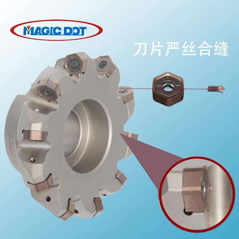 玛帝克HN09C-CF替代普拉米特HNGX0906ANSN 45度平面重切削铣刀盘 - 图0