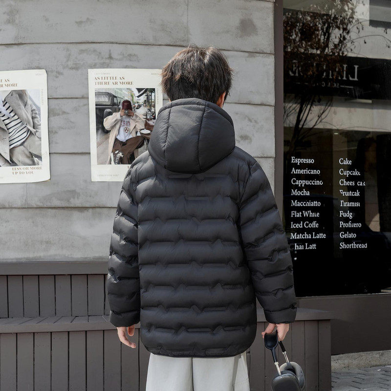 儿童轻薄羽绒棉服冬装中大童防风防水连帽男孩石墨烯发热户外外套,淘宝优惠券,粉丝福利购,淘宝优惠卷