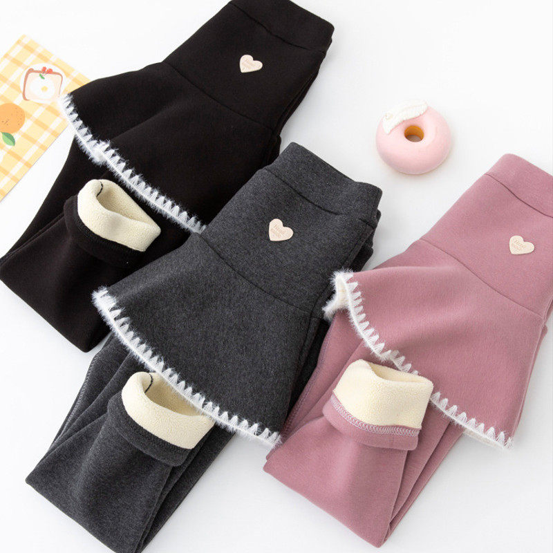 冬季新款女童时尚加绒高腰弹力打底裙裤保暖加厚中大童,淘宝优惠券,粉丝福利购,淘宝优惠卷