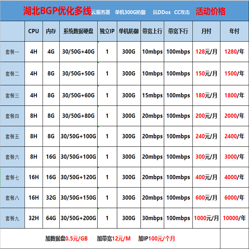 300G高防云服务器 多线BGP云服务器租用独立IP游戏网站大带宽传奇 - 图1