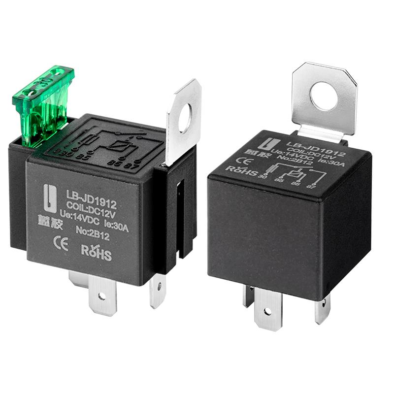 蓝波新品30A40A80A大电流汽车继电器大功率防水车用控制12V24V - 图1
