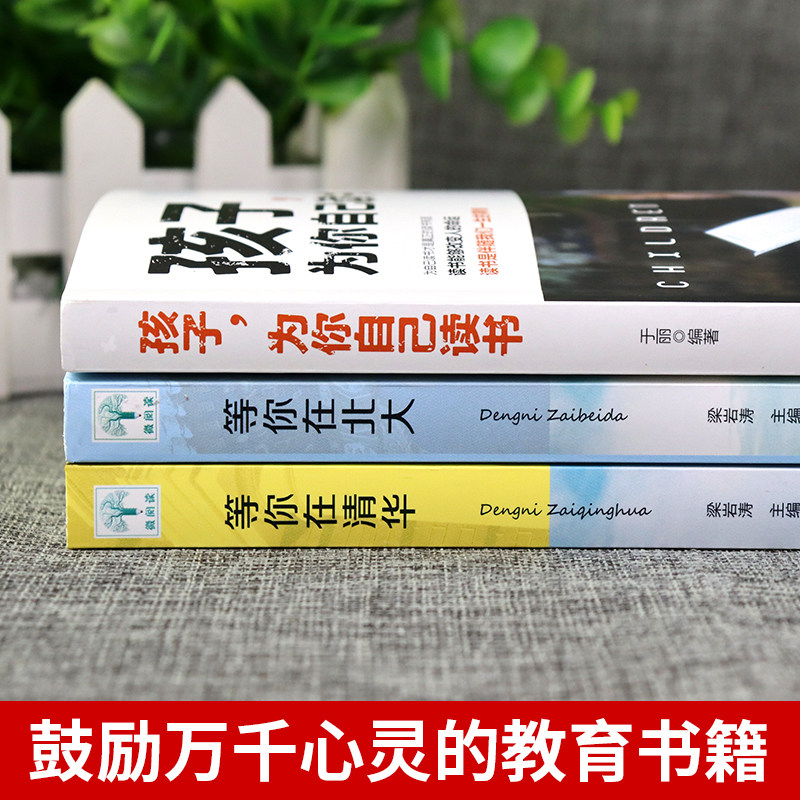 全套3册 孩子为你自己读书+等你在清华北大五六七年级小学初中生高中课外阅读书籍读正版你是在为自己而读书,带拼音注音老师