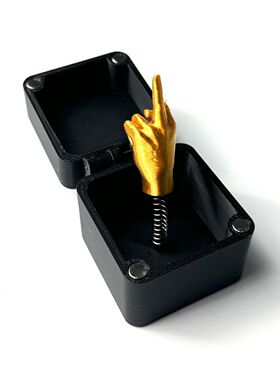 跨境tk新品Middle Finger in a Box惊喜恶搞中指礼盒子里的中指盒