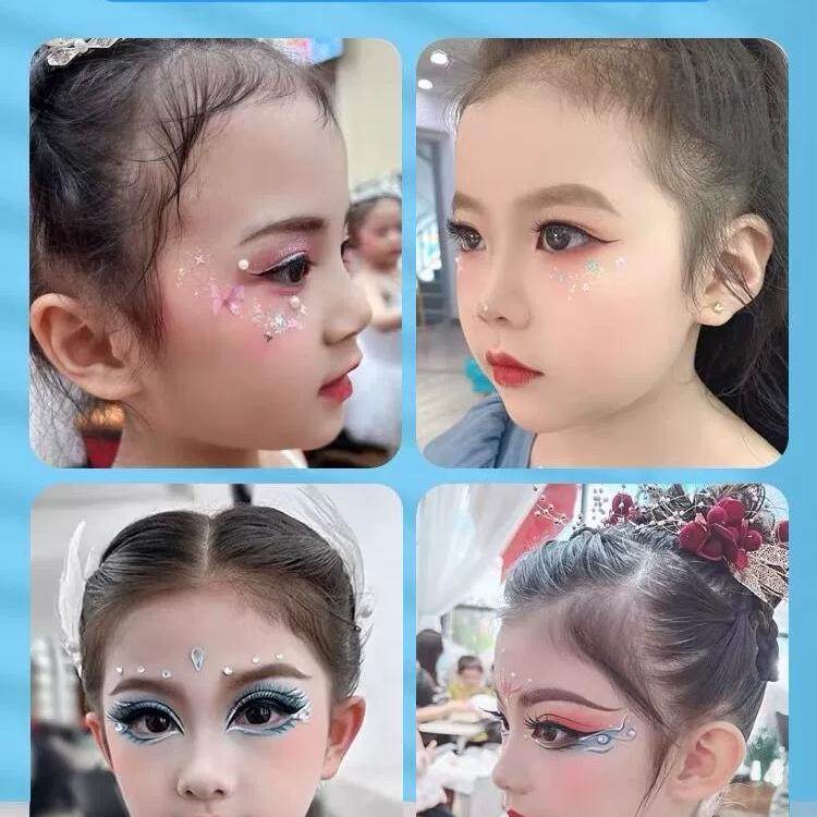 儿童节幼儿园舞台妆眼影盘彩妆专用亮片闪粉元旦表演出无毒化妆品,淘宝优惠券,粉丝福利购,淘宝优惠卷