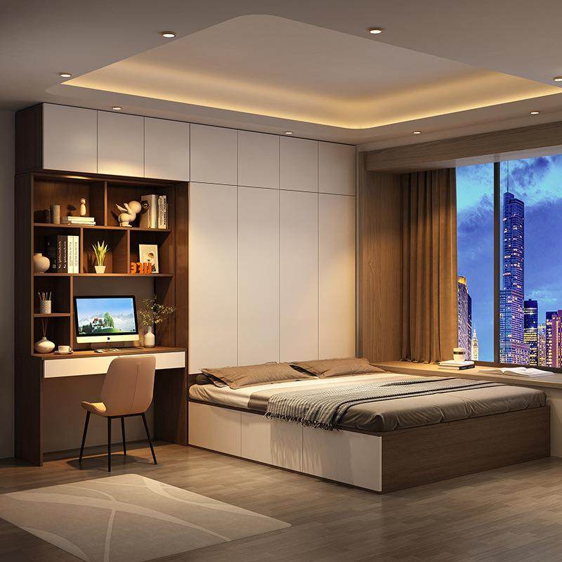 榻榻米衣柜一体床小户型省空间多功能衣帽间储物床儿童书桌组合床,淘宝优惠券,粉丝福利购,淘宝优惠卷