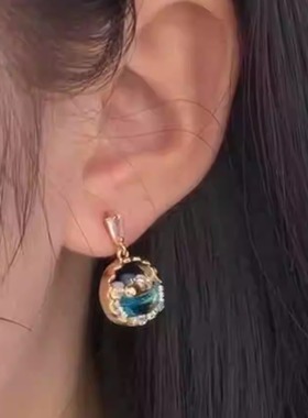 MMC~蓝色海洋系列手链 小众原创设计时尚经典高级感 可配耳钉成套