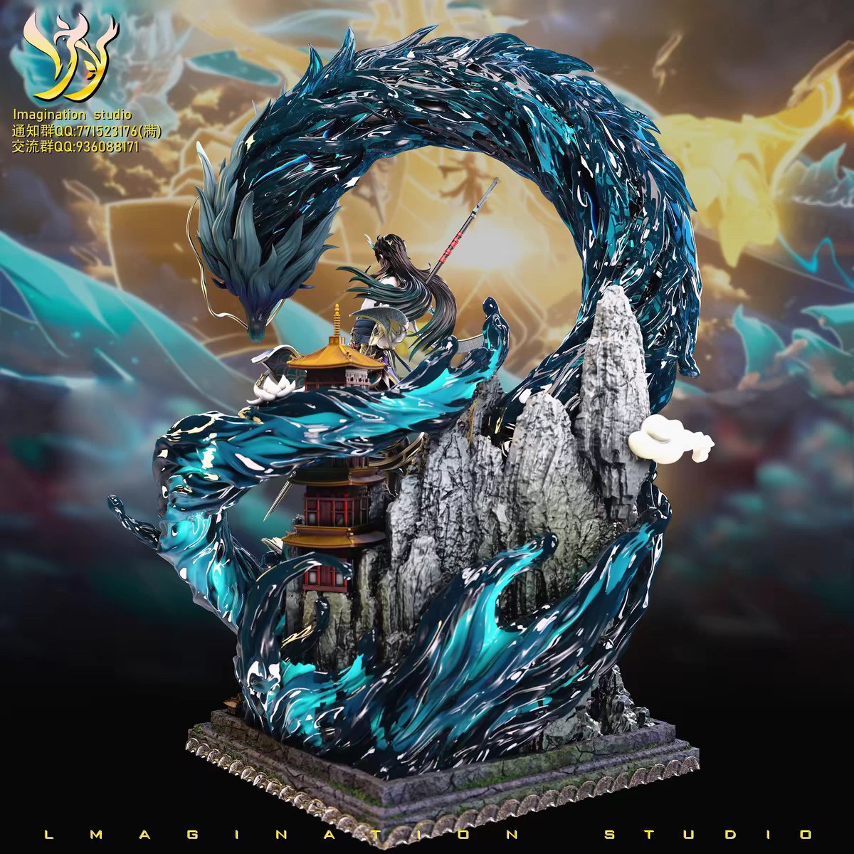 定制动漫游戏gk模型摆件 原神 饮月君 手办雕像生日礼物