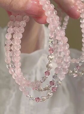 ins蝴蝶结蜜桃汽水甜美手链手串