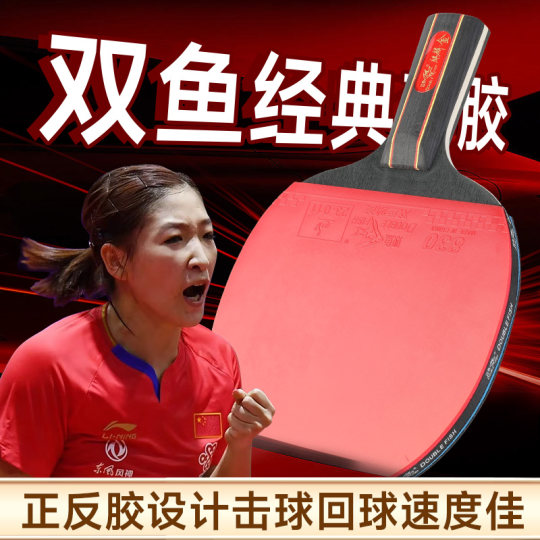 Pisces table tennis racket for beginners, horizontal and straight shot