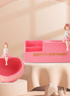 福景卧室轻奢高档纸巾盒家居饰品高端客厅个摆件床头电视柜收纳盒