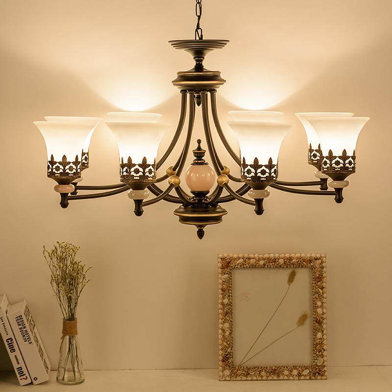 美式复古吊灯现代简约中古风南洋卧室餐厅灯具自建房别墅客厅吊灯,淘宝优惠券,粉丝福利购,淘宝优惠卷