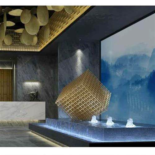 定铁艺魔方摆件酒店别墅会所售楼处不锈钢大型落地正方体雕塑抽象,淘宝优惠券,粉丝福利购,淘宝优惠卷