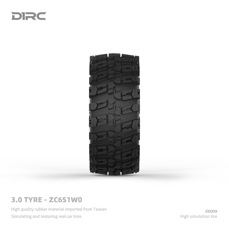 D1RC 1/10 3.0寸胎皮攀爬车轮胎AXIAL scx10 TRX4 性能胎单个 - 图1