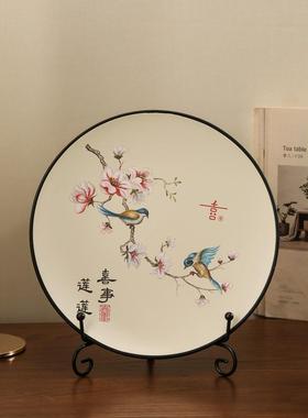 新中式古装国风玄关客厅电视柜茶室摆件花瓶新家家居装饰品三件套