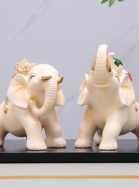 大象摆件招财镇宅乔迁新居礼品客厅酒柜装饰电视柜摆件结婚礼物