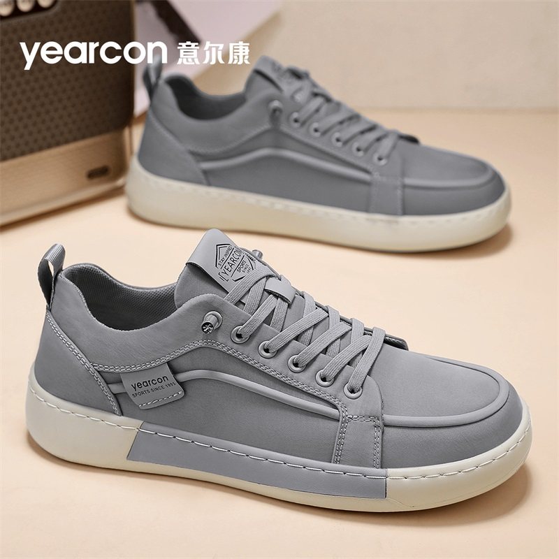 意尔康男鞋2026新款秋季透气防臭休闲板鞋男款软底上班通勤帆布鞋,淘宝优惠券,粉丝福利购,淘宝优惠卷
