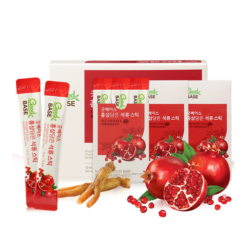 韩国正官庄6年根红参高丽参石榴液人参滋补浓缩液饮品礼盒海外版