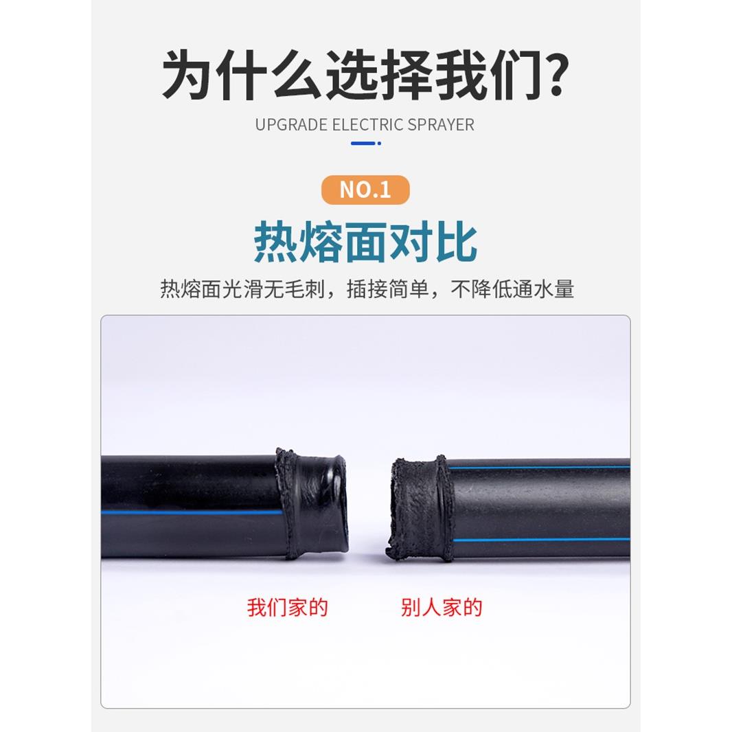 pe管 自来水管硬管20给水管25饮用水32四4分50热熔hdpe63塑料管子 - 图0