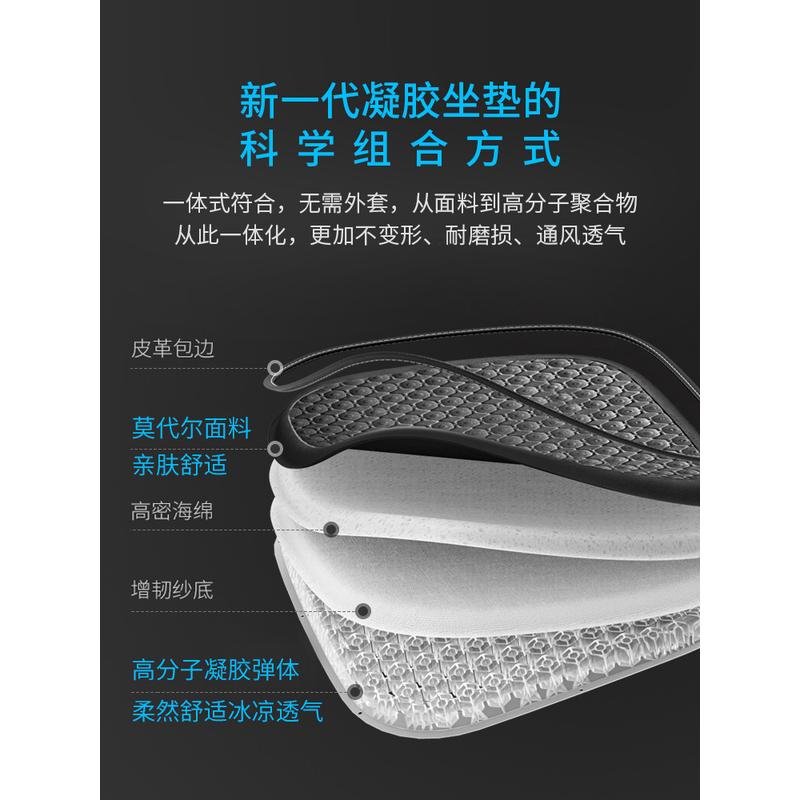 日本蜂窝凝胶坐垫春夏透气清凉司机久坐神器透气制冷车载套装通用 - 图0