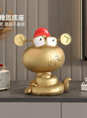 2025生肖蛇年摆件创意吉祥物喜庆春节装饰客厅玄关过年新年礼物