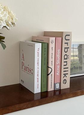 ins假书英文仿真书装饰书时尚简约粉色软装桌面装饰摆件摄影道具