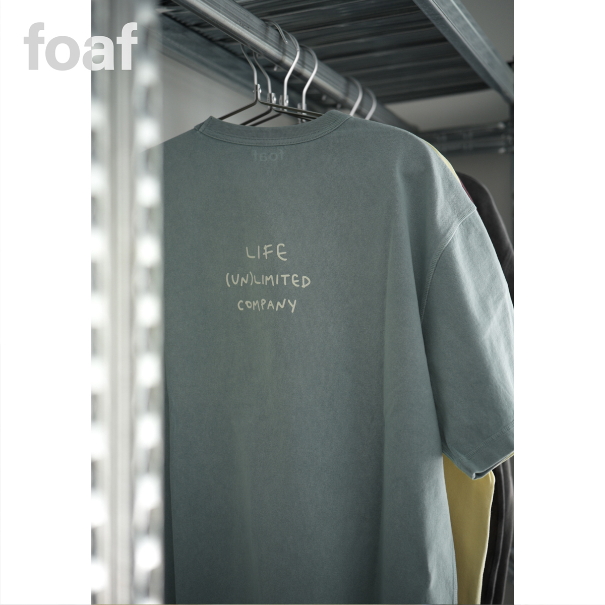 FOAF ‘LIFE’ Washed Tee 24ss 水洗染色做旧宽松短袖T恤 - 图1