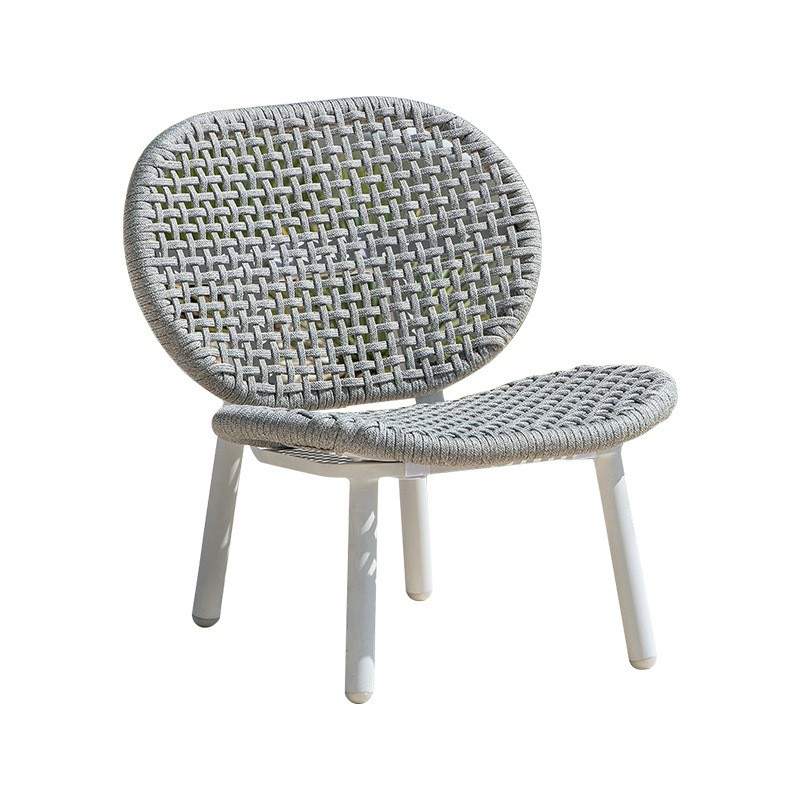 创意户外沙发单人藤椅茶几阳台三件套茶几民宿露台花园椅防水防晒 - 图3