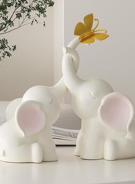 治愈系大象摆件高级感家居软装饰品客厅电视酒柜摆设新居乔迁礼物
