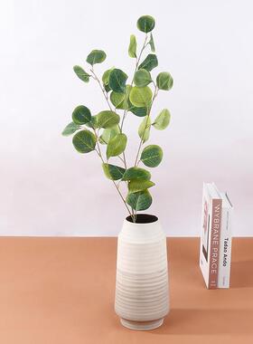 仿真植物装饰 单支飘逸金钱叶 仿真尤加利叶插花配叶仿真绿植叶子