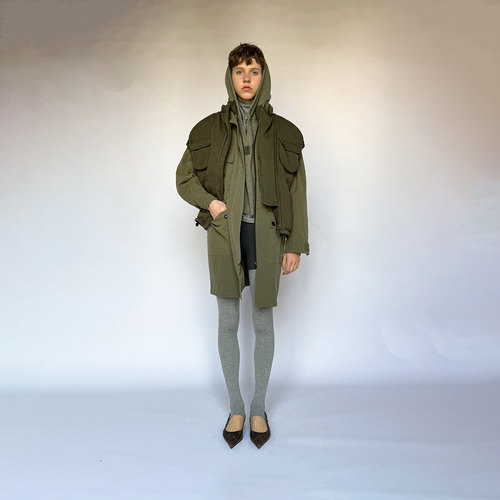 COTEMP NEHERA DOWN VEST 25FW新款尼赫拉工装拼接色羽绒马甲女 - 图2