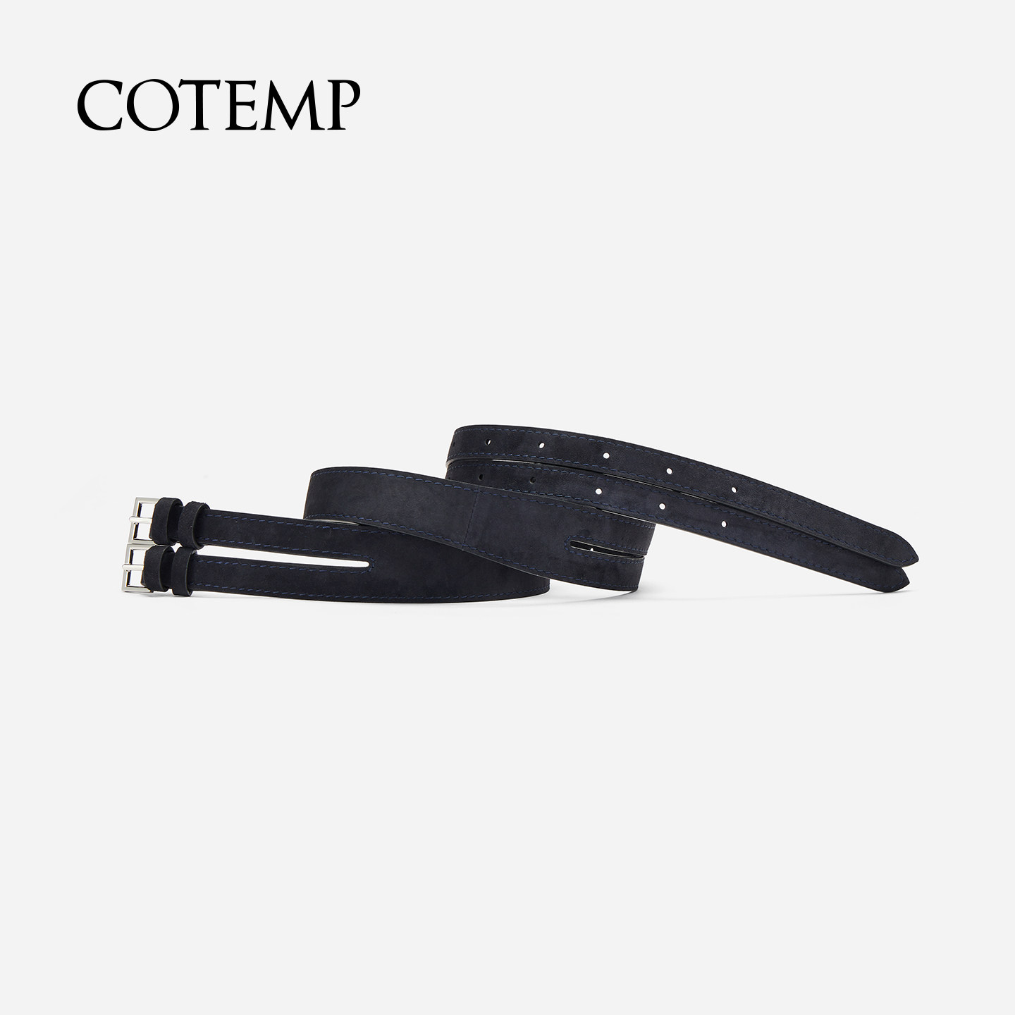 cotemp Haptico Dual-Clasp Belt 26SS新款双条带金属双扣皮带