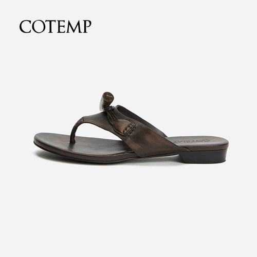 cotemp Eunoia Duffle 牛角扣人字拖厚底分趾凉拖鞋 - 图2